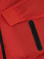 Rompevientos para hombre color rojo.