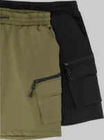 Shorts verde y negro.