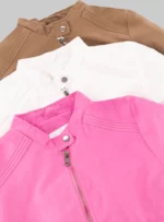 Conjunto de bomber de gamuza.